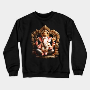 Ganapati Ganesh Chaturthi Hindu Elephant God Photo Crewneck Sweatshirt